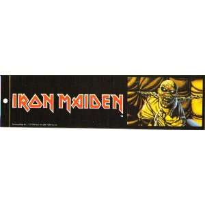  Iron Maiden Piece Of Mind Bumper Sticker Vintage 1984 