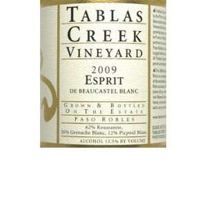 2009 Tablas Creek Esprit de Beaucastel Blanc Paso Robles 375 mL Half 
