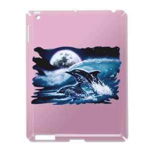  iPad 2 Case Pink of Moon Dolphins 