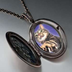 Action Cat Pendant Necklace Pugster Jewelry