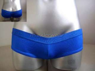Mens Sexy Blue Stretch Boxer Underwear Lowcut#BX63  