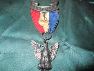 BSA Boy Scouts of America Vintage 1940s Sterling Silver Eagle Award 
