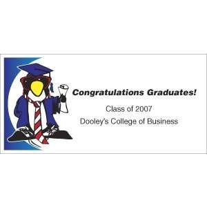  Graduation Penquin Personalized Banner 