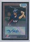 2010 BOWMAN CHROME WR24 BRAD MILLER AUTO BLACK BORDER WRAPPER REDEMP 