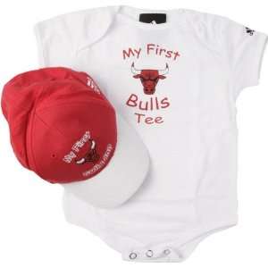   First Bulls Tee Bodysuit and Cap Set 