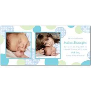  Birth Announcements   Bubbly Daze Teal By Sb Hello Little 
