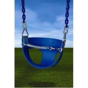  Half Bucket Swing in Blue: Patio, Lawn & Garden