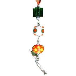  Swimmer with 3 Beads Christmas Ornament