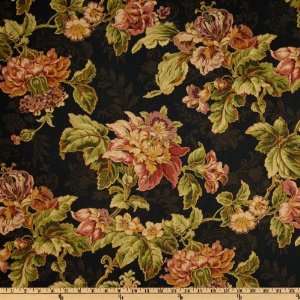  54 Wide Swavelle/Mill Creek Teresa Floral Noir Fabric By 