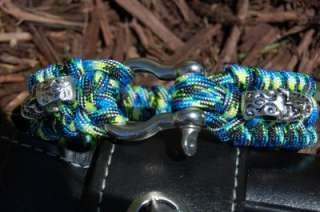 The ULTIMATE Paracord Survival Bracelet in Blue Snake  