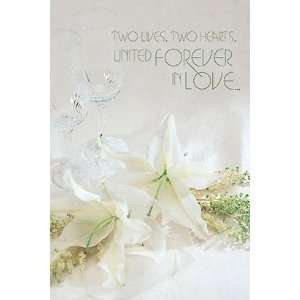 Lilies & Flutes Wedding Bulletins (100 pcs per set, Set of 