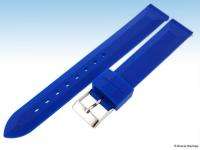 16mm Navy BLUE RUBBER Watch Band w EZ Release PINS Fits Invicta Lupah 