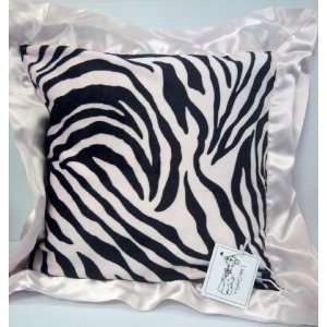  Pink and Black Safari Zebra Print Luxe Pillow Baby