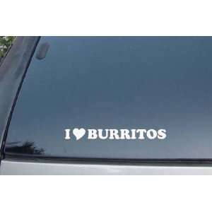  I Love Burritos Vinyl Decal Stickers 