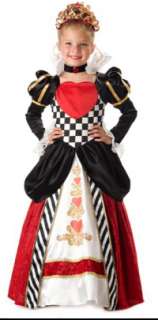Child Size 12 Girls Super Deluxe Queen of Hearts Costum  