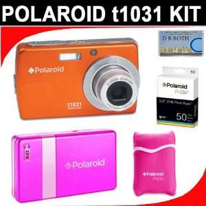  Polaroid t1031 10.0 MP Digital Camera   3 x optical zoom (Orange 