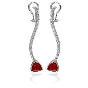  Designer fire opal earrings: Sziro Jewelry Designs 