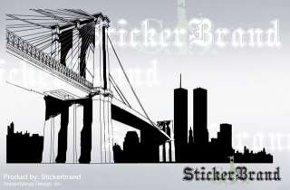 Vinyl Wall Decal Sticker Brooklyn Bridge New York NYC  