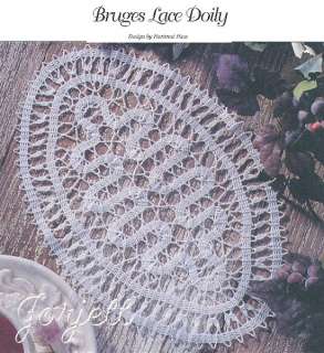 Bruges Lace Doily & Bookmark crochet patterns  