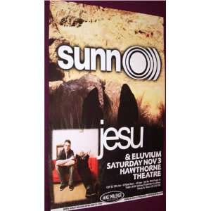  Sunn 0))) Poster   Concert Flyer   Jesu