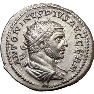   216AD Antoninianus Rare Authentic Ancient Silver Roman Coin SOL SUNGOD