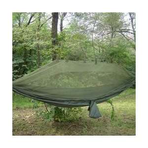  Jungle Hammock W/ Mosquito Net, Olive: Sports & Outdoors