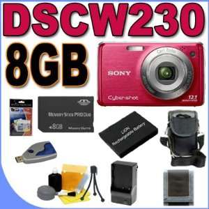Sony Cyber shot DSC W230 12.1MP Digital Camera w/4x Optical Zoom (Dark 