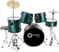 New COMPLETE 5 Piece ADULT DRUM SET CYMBALS FULL SIZE 670541167977 