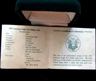 1995 American Eagle Gold Bullion Coin NR  
