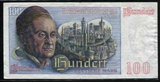 Germany Federal Republic 1948, 100 Deutsche Mark, P15, F VF  