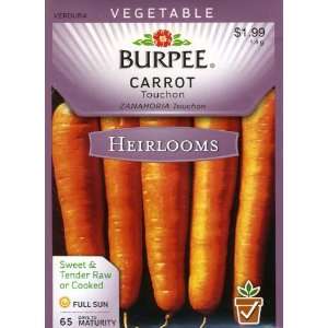  Burpee 50575 Heirloom Carrot Touchon Seed Packet Patio 