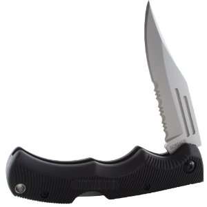 Old Timer MA2S Safe T Grip Folding Knife, 40 Percent Serrated with 