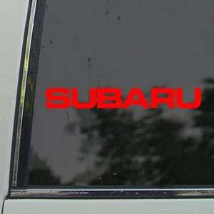  Subaru Red Decal Impreza Baja WRX Truck Window Red Sticker 