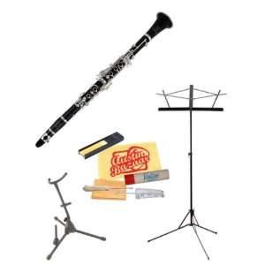  2CN2 Student Clarinet Bundle with Clarinet Stand, Music Stand 
