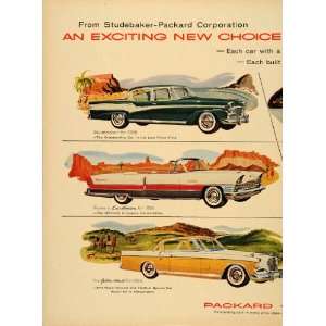 1956 Ad Packard Studebaker Caribbean Golden Hawk Desert 