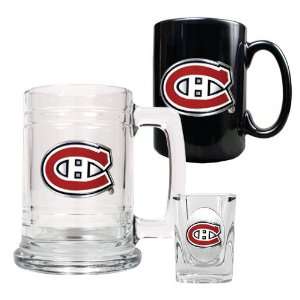 Montreal Canadiens NHL 15oz Tankard, 15oz Ceramic Mug & 2oz Shot Glass 