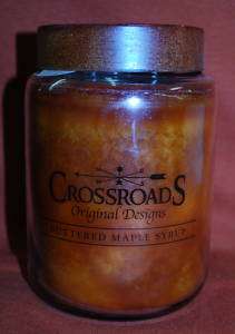 26 Oz Scented Candle by Crossroads Buttered Maple Syrup  