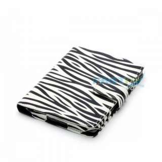 ZEBRA PU LEATHER CASE COVER FOR  KINDLE 4 WiFi WITH SLIM READING 