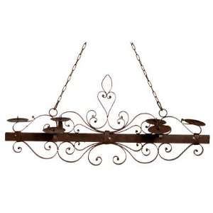  Wrought Iron Candle Chandelier 38x14 Home & Kitchen