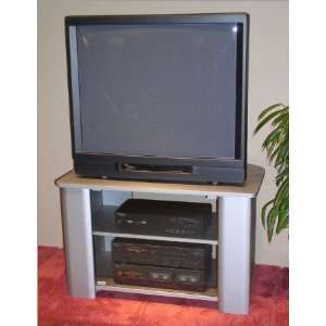  Silver TV Media Stand: Home & Kitchen