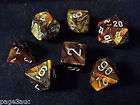 chessex dice lustrous gold w silver 7 die s $ 8 99 buy it now or best 