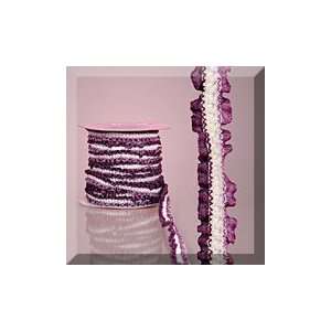   : 1ea   1/2 X 20yd Purples Wavy Edge Ribbon: Health & Personal Care