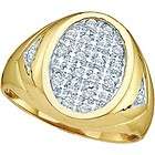 carat men s oval pave diamond ring 1 $ 379 97 buy it now free 