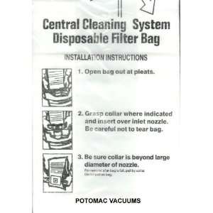  NUTONE CENTRAL VACUUM MICROFINE FILTER BAGS (3 Bags 