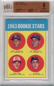 Pete Rose 1963 Topps RC **BVG 8**  