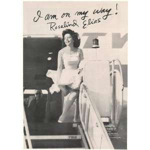  1962 Opera Soprano Rosalind Elias Photo Booking Print Ad 