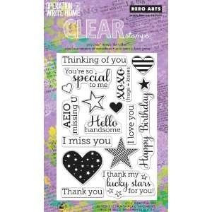   Year Round Sentiments OWH Polyclear Stamp Set Arts, Crafts & Sewing
