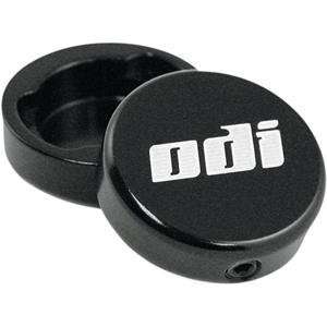  ODI Lock On End Caps for Lock On Grips   Black Automotive