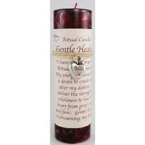    Gentle Healing Pillar Candle with Ritual Necklace 