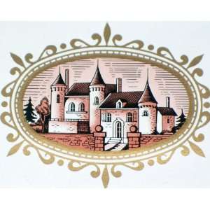  Majestic Castle Chateau Bleu (Wine) Label, 1930s 
